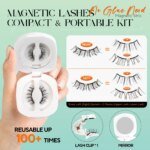 Magnetic Eyelashes No Glue | Reusable Natural Look 3D Lashes - Image 5