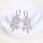 Zircon Crystal Hoop Earrings | 925 Sterling Silver for Women - Image 4