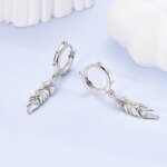 Zircon Crystal Hoop Earrings | 925 Sterling Silver for Women - Image 6