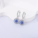 Zircon Crystal Hoop Earrings | 925 Sterling Silver for Women - Image 7