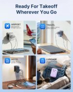 Universal Travel Adapter | 25W GaN USB-C and USB-A Charger - Image 5