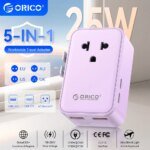 Universal Travel Adapter | 25W GaN USB-C and USB-A Charger
